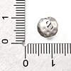 Brass Micro Pave Clear Cubic Zirconia Beads KK-U061-15A-P-3