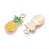 Fruit Alloy Enamel Pendants ENAM-T022-32B-2