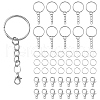 20Pcs Iron Split Key Rings IFIN-YW0003-40-1