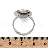 304 Stainless Steel Cuff Ring Components STAS-D372-05P-02A-3