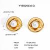 Round Stainless Steel Stud Earrings for Women YG0188-1-1