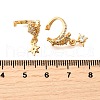 Brass Micro Pave Clear Cubic Zirconia Cuff Earrings EJEW-F370-28G-5