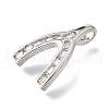 Brass Micro Pave Cubic Zirconia Pendants KK-V007-13P-2