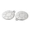 Non-Tarnish 304 Stainless Steel Pendant Cabochon Settings STAS-L020-025P-2