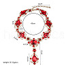 Alloy & Glass Pendant Necklaces for Women FS-WGBD771-01-2