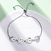 Brass Box Chain Slider Bracelets BJEW-S169-01P-1