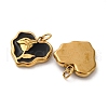 304 Stainless Steel Enamel Charms STAS-U061-51G-03C-2