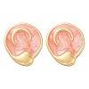 304 Stainless Steel Enamel Stud Earrings STAS-D368-05G-6