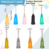 BENECREAT 72Pcs 9 Colors Steel Blunt Tip Dispensing Needles FIND-BC0005-80-2