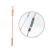 201 Stainless Steel Beadable Double Head Cuticle Pusher Nail Tools STAS-R161-01RG-2