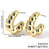 Geometric Shiny Plastic Stud Earrings FD4896-8-1