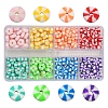 224Pcs 8 Colors Handmade Polymer Clay Beads CLAY-YW0001-53-1