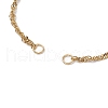 304 Stainless Steel Singapore Chain Slider Bracelet Making AJEW-JB01328-01-2
