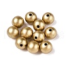 Matte Style Spray Painted Acrylic Beads X-ACRP-S669-8mm-02-1-1