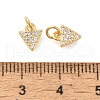 Rack Plating Brass Micro Pave Cubic Zirconia Charms KK-S396-61G-3