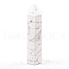 Point Tower Natural Howlite Home Display Decoration PW-WG04107-35-1
