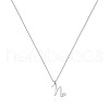Fashionable Brass Letter Heart Pendant Necklaces for Women FS-WGD0E1D-40-2