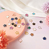 Biyun 60Pcs 15 Style Zinc Alloy Enamel and Tibetan Style Zinc Alloy Pendants FIND-BY0001-15-6