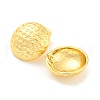 Rack Plating Brass Flat Round Stud Earrings EJEW-A028-37G-2