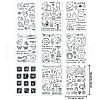 Globleland 9 Sheets 9 Style PVC Plastic Stamps DIY-GL0002-88-2