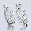 Tibetan Style Alloy Big Pendants TIBE-R316-019AS-RS-1