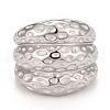 Non-Tarnish 304 Stainless Steel Textured Chunky Finger Ring for Men Women RJEW-B040-08P-2