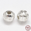 Fancy Cut 925 Sterling Silver Round Beads STER-F012-13-2