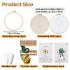 Gorgecraft 2 Sets 2 Styles DIY Embroidery Kits DIY-GF0009-97A-2