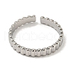 304 Stainless Steel Open Cuff Ring RJEW-C067-28P-2