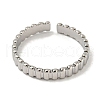 Non-Tarnish 304 Stainless Steel Open Cuff Ring RJEW-C067-28P-2