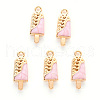 Alloy Enamel Pendants ENAM-R059-05A-RS-1