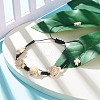 Synthetic Turquoise(Dyed) Tortoise Braided Bead Bracelet BJEW-JB07982-03-2