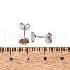 304 Stainless Steel Stud Earring Findings STAS-H436-21P-04-3