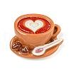 Mother's Day Coffee Theme Opaque Resin Decoden Cabochons RESI-M042-01B-1
