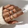Crystal Rhinestone Cuff Rings Set PW-WG14865-01-1
