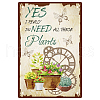 Rectangle Metal Iron Sign Poster AJEW-WH0157-356-1