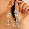 Alloy Dangle Stud Earrings WG18C50-05-1