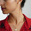 Daisy Alloy Enamel Pendant Necklaces & Dangle Earring Set for Women FS-WG3EF09-01-1