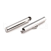 304 Stainless Steel Slide On End Clasp Tubes STAS-C044-08C-P-3