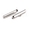 Non-Tarnish 304 Stainless Steel Slide On End Clasp Tubes STAS-C044-08C-P-3