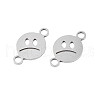 304 Stainless Steel Connector Charms STAS-N095-109-1