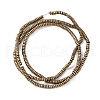 Electroplated Non-magnetic Hematite Beads Strands G-P571-A01-01H-2