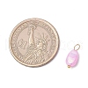 20Pcs Opaque Baking Painted Crackle Glass Charms PALLOY-JF03952-02-3