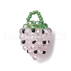 Glass Seed Beaded Pendants PALLOY-GD00003-02-1