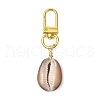Natural Cowrie Shell Pendant Decorations HJEW-JM03170-02-4