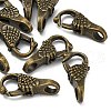 Tibetan Style Alloy Lobster Claw Clasps TIBE-T002-26AB-NR-2