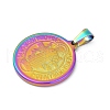 Ion Plating(IP) 304 Stainless Steel Pendants STAS-A053-24C-M-2
