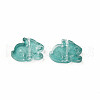 Two Tone Transparent Spray Painted Glass Beads GLAA-Q092-03-C06-2