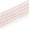 Baking Paint Transparent Glass Beads Strands DGLA-N006-6mm-02-1