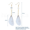 Glass Pearl Dangle Earrings EJEW-JE03995-M-4